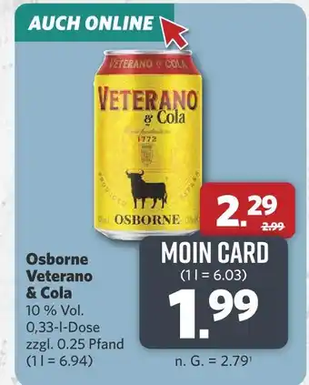 Combi Osborne veterano & cola Angebot