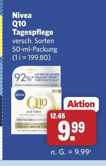 Combi Nivea q10 tagespflege Angebot