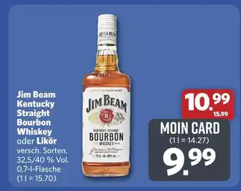 Combi Jim beam kentucky straight bourbon whiskey Angebot