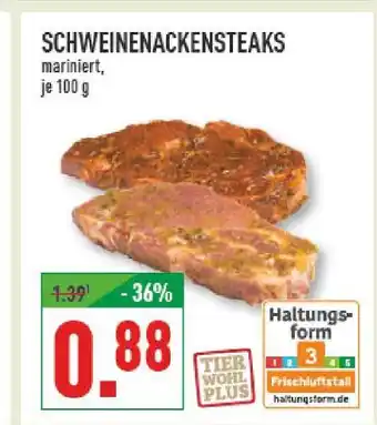 Marktkauf Schweinenackensteaks Angebot
