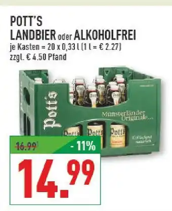 Marktkauf Pott's landbier Angebot