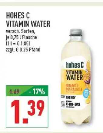 Marktkauf Hohes c vitamin water Angebot