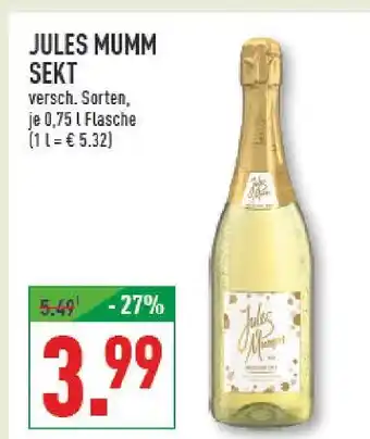 Marktkauf Jules mumm sekt Angebot