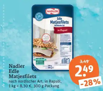 tegut Nadler edle matjesfilets Angebot