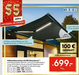 Hellweg Durabil vollkassettenmarkise mit led-beleuchtung Angebot