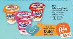 tegut Zott sahnejoghurt Angebot
