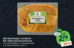 tegut Mecklenburger landpute bio-hähnchenbruststeaks Angebot