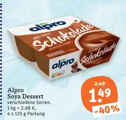 tegut Alpro soya dessert Angebot