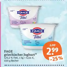 tegut Fage griechischer joghurt Angebot