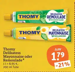 tegut Thomy delikatess mayonnaise oder remoulade Angebot