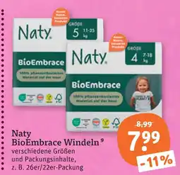 tegut Naty bioembrace windeln Angebot