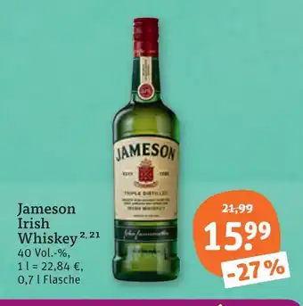 tegut Jameson irish whiskey Angebot