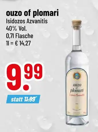 trinkgut Isidozos azvanitis ouzo of plomari Angebot