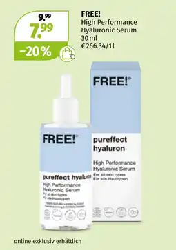 Müller Free! high performance hyaluronic serum Angebot