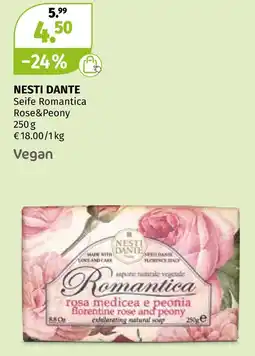 Müller Nesti dante seife romantica rose&peony Angebot