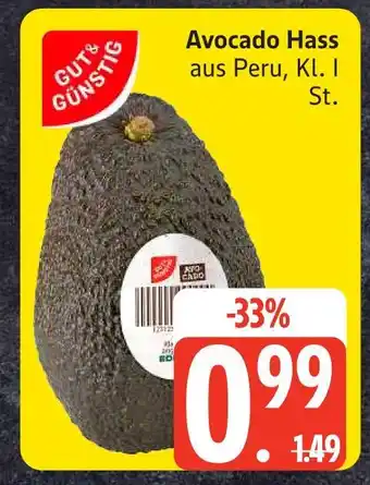 Edeka Gut & günstig avocado hass Angebot