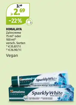 Müller Himalaya zahncreme Angebot