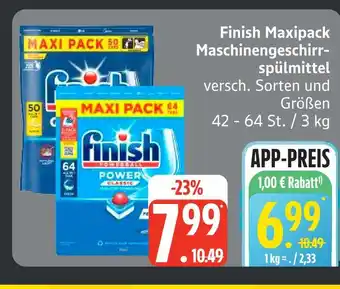 Edeka Finish maxipack maschinengeschirrspülmittel Angebot
