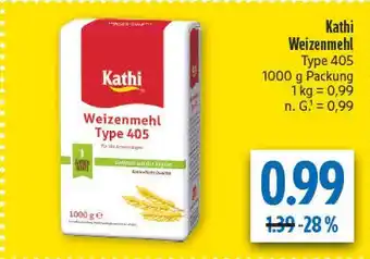 diska Kathi weizenmehl type 405 Angebot