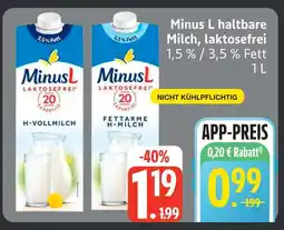 Edeka Minus l h-vollmilch Angebot