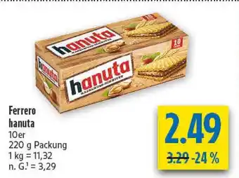 diska Ferrero hanuta Angebot