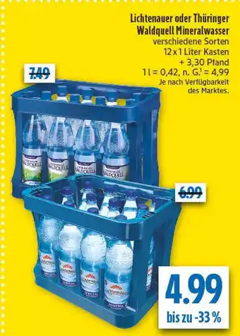 diska Lichtenauer mineralwasser Angebot