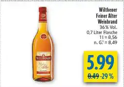 diska Wilthener feiner alter weinbrand Angebot