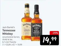 KONSUM Jack daniel's tennessee whiskey Angebot
