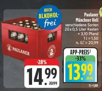 E-Center Paulaner münchner hell Angebot