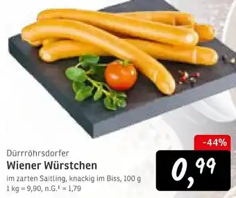 KONSUM Dürrröhrsdorfer Wiener Würstchen Angebot
