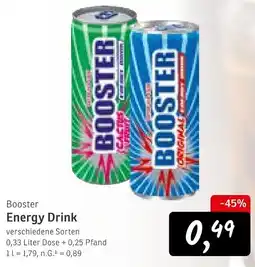 KONSUM Booster Energy Drink Angebot
