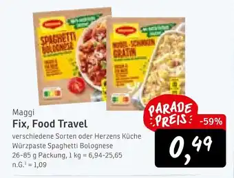 KONSUM Maggi fix, food travel Angebot