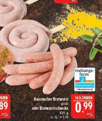 Marktkauf Hausmacher bratwurst grob Angebot