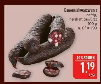 Marktkauf Bauernschwarzwurst Angebot