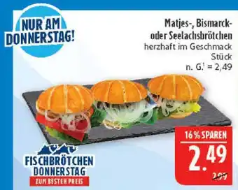 Marktkauf Matjesbrötchen Angebot