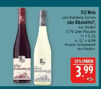 Marktkauf 1112 spätburgunder Angebot