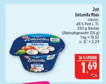 Marktkauf Zott zottarella minis classic Angebot