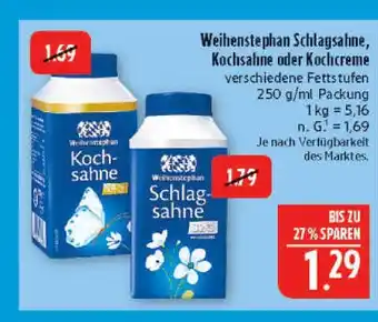 Marktkauf Weihenstephan schlagsahne Angebot