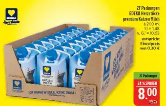 Marktkauf Edeka herzstücke premium katzen milch Angebot
