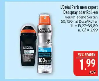 Marktkauf L'oréal paris men expert deospray Angebot