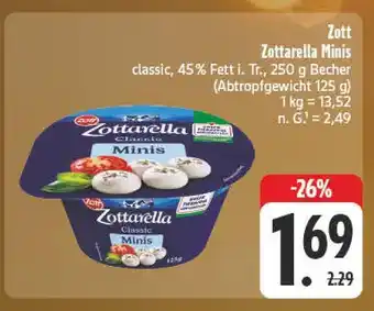 Edeka Zott zottarella minis Angebot