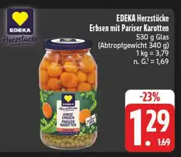 Edeka Edeka herzstücke erbsen mit pariser karotten Angebot