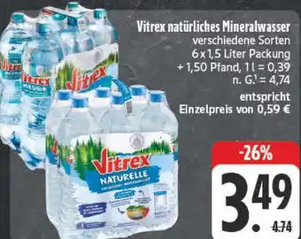Edeka Vitrex natürliches mineralwasser Angebot