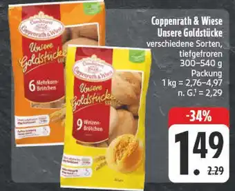 Edeka Coppenrath & wiese unsere goldstücke 6 mehrkorn-brötchen Angebot