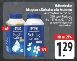 Edeka Weihenstephan kochsahne Angebot