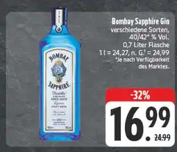 Edeka Bombay sapphire gin Angebot