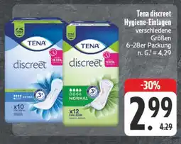 Edeka Tena discreet hygiene-einlagen Angebot