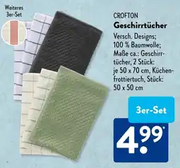 Aldi Süd CROFTON Geschirrtücher Angebot