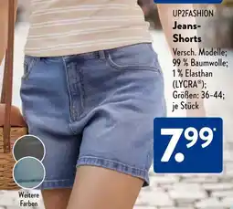 Aldi Süd UP2FASHION Jeans- Shorts Angebot