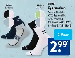 Aldi Süd CRANE Sportsocken Angebot